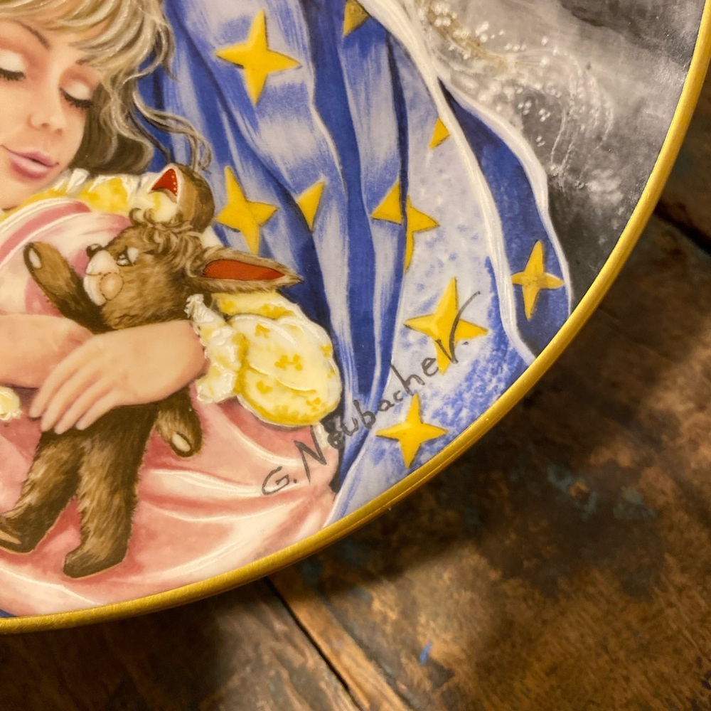 Decorative Plate with Starry Night Design, Kaiser Collectible - Picture 3 of 5